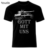 Gaya baruGott Mit Uns Tiger German Army Tank Panzer Ww2 T-Shirt