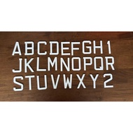 Number Kristal Putih (Untuk Nombor Plate Kereta) (6 cm x 4 cm) White Crystal License Plate Number (6