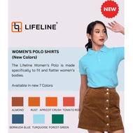 Lifeline Women's Polo Shirt (Almond | Rust | Apricot | Tomato | Bermuda | Turquoise | Forest Green)