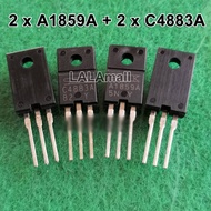 2pairs Original (2pcs A1859A + 2pcs C4883A) TO-220F 2SA1859A 2SC4883A Silicon PNP NPN Epitaxial Plan