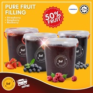 Bakels Pure Fruit Filling Fruit Filling Buah Buahan Topping Filling Puree Blueberry Strawberry Mango