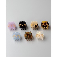 World-Weary Cat Small Grab Clip Gold Thread Jelly Style ‧ Korea Creation France