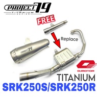 Project79 Exhaust QJMotor SRK250R SRK250S Full System Stainless Steel Manifold + Titanium Muffler QP
