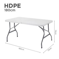 HDPE Folding Table Rectangular L180 x W75 x H74 cm | Max Load 150KGs | Foldable Tables | Portable Travel Outdoor Table