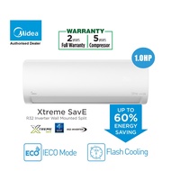 MIDEA NEW XTREME SAVE INVERTER AIR COND R32 1.0HP MSXS-10CRND8 - [SIAP PASANG/PENGHATANRAN KAWASAN K