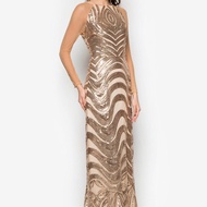 ZALIA GOLD SEQUIN DRESS