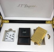 全新正貨/S.T.Dupont 法國都彭朗聲麥穗紋L2充氣打火機 金色