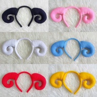 Sheep Horn Headband Goat Headband Sheep Costume Shaun the Sheep Flannel Headband Hairband