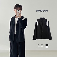 Blazer oversize Ryan MARTIAN jacket with basic wide form stripes Jacket vest for men and women Jacket