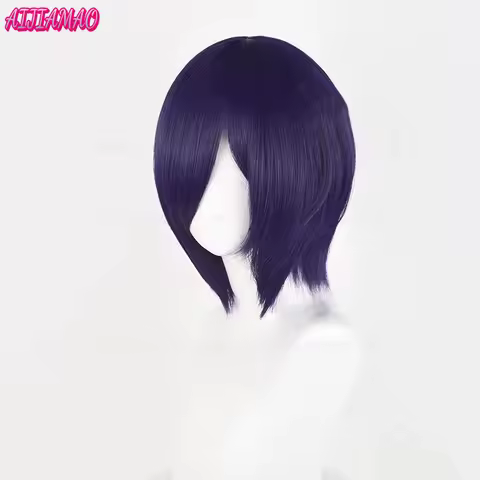 Tokyo Ghoul Touka Kirishima Cosplay Wig Kirishima Toka Short Blue Purple Heat Resistant Synthetic Ha