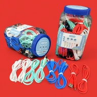 Souyoun - AROVER CB-444 Data Charger Cable Jar Contents 40 Micro Usb/ Type C