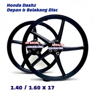DASH2 SP522 SPORT RIM 522 DEPAN BELAKANG PAKAI DISC