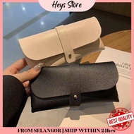 Men Women Spec Spectacle Sunglasses Spec Box Case soft with clip Design Button Magnet Kotak Cahaya M