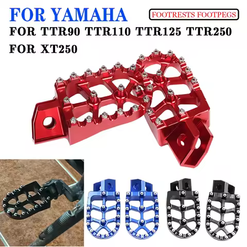 Motorcycle Accessories Foot Rests Pegs Footpeg Pedals FootRest For Yamaha XT250 TTR90 TTR110 TTR125 