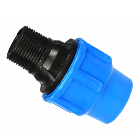 Plastic PE water pipe quick connection female thread 1/2" 3/4" outer wire direct quick connection 20