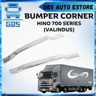 GBS Auto Hino 700 Series Trucks Chrome Bumper Corner Side Cover Set High Quality Aksesori Lori Hino