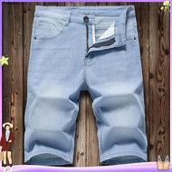 Denim Cargo Jeans Pants Short for Men 517 in Bla ck Grey Stretchable J10 2T