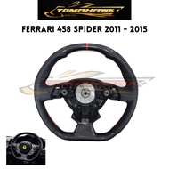FERRARI 458 ITALIA SPIDER 3K CARBON FIBER STEERING WHEEL 458 CARBON STEERING FERRARI STEERING