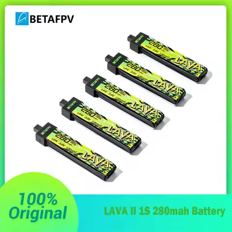 BETAFPV LAVA II 1S 280mah 95C 3.8V Battery For Air65, Meteor65 Pro, Cetus Whoop Drone FPV Racing Dro