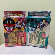 全新未開/ 懷舊玩具/ BANDAI - 未來戰隊 TIMERANGER / 紅戰士 ＆ 綠戰士