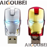USB2.0 Cartoon Metal Iron Man USB Flash Drive Thumb Memory Stick USB Flash Drive
