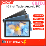 GHFDJ XGODY แท็บเล็ต N01 10นิ้ว Android เม็ด4GB 64GB หน้าจอ IPS 4Core บางเฉียบ5G WiFi บลูทูธคอมพิวเตอร์นำทางคีย์บอร์ดอุปกรณ์เสริม FGKRG