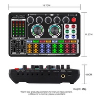 2024 Upgraded F999 F 998 BM800 Sound Card Mic Sound Mixer Sound Card Audio Mixing Console Amplifier