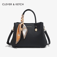 กระเป๋าสะพายไหล่ทรงสี่เหลี่ยมเฉียงสีแดง Clever&Ketch สำหรับเจ้าสาว กระเป๋าสะพายไหล่แบบถือสำหรับคุณแม