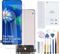 H&LYCYJ Display Screen for Oppo Find X3 Lite 5G/Reno5 5G TFT CPH2145 PEGM00 PEGT00 CPH2145 LCD Scree