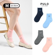 PULO-Cream Curling Bow Socks Cotton Socks Socks Girls Socks Curling Socks Fungus Socks Ruffled Bow S