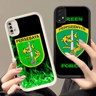 GK-68 Persebaya Surabaya Black and White Silicone Casing for Xiaomi Redmi Note poco GT 9T 11 30 X7Pr