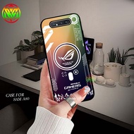 HP Real Case Samsung A80 Latest Motif Shiny Case - New Case Glossy casing Samsung A80hp [ROG Motif] 