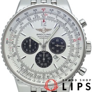 百年靈 Navitimer Heritage 計時碼錶 A35350/A355G11NP，不鏽鋼，男士腕錶，白/黑，拋光，成色極佳 [二手]