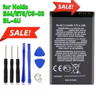 1100mAh for Nokia E66/E75/C5-03 BL-4U Mobile Phone External Battery