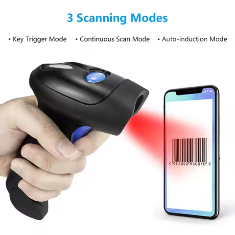 NETUM L5 Wired 2D Barcode Scanner and L8BL-W Blueooth Wireless QR Barcode Reader PDF417 Automatic Se