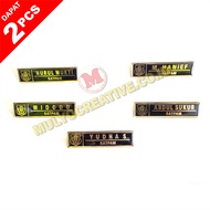 Name Tag Satpam Name Tag Security Satpam Peniti Custom Murah / 2pcs
