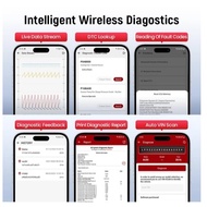 THINKCAR BD6 Bluetooth Scanner Car Diagnostic Tool OBD2 Scanner Full System Diagnose 5 Reset Free Au