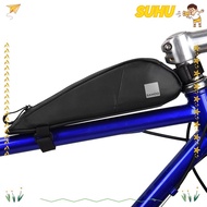 SUHU Bike Frame Bag, 600D Polyester Waterproof Bike Top Tube Bag, Portable 0.3L 0.6L Triangle Reflec