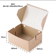 Cake box / laminated food box 290gr (16cm x 12cm x 7,5cm)