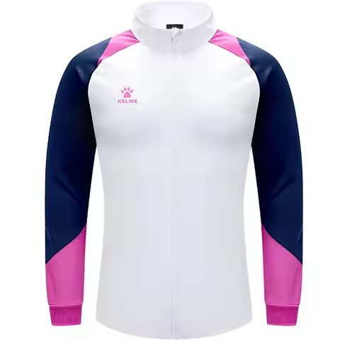 KELME Men's Running Jacket Football Sport Training Coat Windproof Fitness Jogging Sportwear Warm Lam