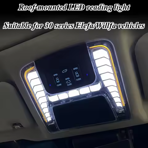 For Toyota Alphard Vellfire 30 Series 2015-2023 RGB Multicolor LED Reading Lamp Ceiling Interior Amb