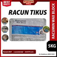 Racun Tikus Bayer Racumin Wax Block 5kg Tikus Belukar, Sawah & Gudang - Kawalan Maksimum