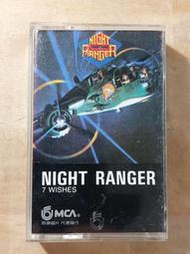 錄音帶~夜巡者合唱團~NIGHT RANGER~七個願望~附歌詞~發霉