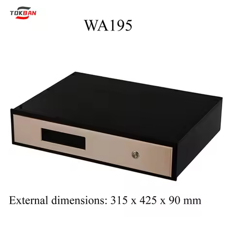 TOKBAN WA195 All Aluminum Hi Fi Preamplifier Chassis FM Style Tube Amp Style Uncut DAC Enclosure