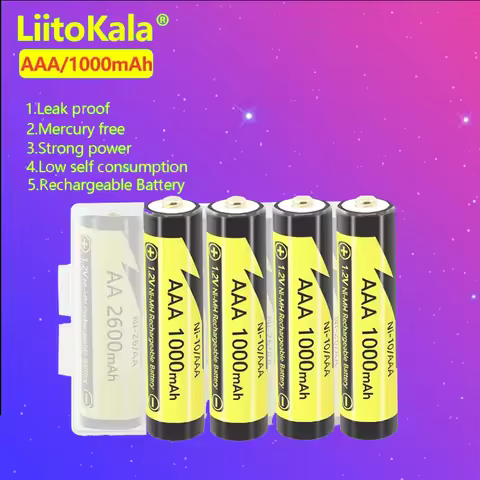 5-50PC liitokala AAA 1000mAh Flashlight, Game Machine , Mouse Are Available 1.2V Li-Ion Battery ,Sup