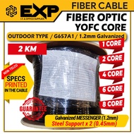 Fiber Optic Cable EXP | YOFC - 1 Core, 2 Core, 4 Core, 6 Core and 8 Core 2KM (NON-TELCO)