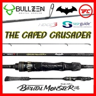 BULLZEN Batman The Caped Crusader Spinning & Overhead BC Jigging Rod Joran Pancing Limited Edition B