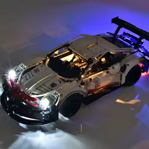 Led Light Kit for LEGO 911 Technical Car Building Blocks City RSR Race Vehicle Bricks Lamp 42096 Not