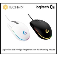 Logitech G203 Lightsync RGB Wired Gaming Mouse With 8K Sensor-Black (wired mouse)