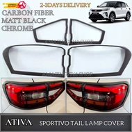 AMAZING PERODUA ATIVA SPORTIVO DESIGN CAR REAR TAIL LAMP COVER TRIM GARNISH EXTERIOR ACCESSORIES CHR